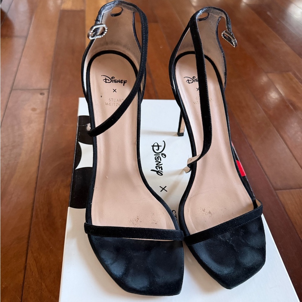 Stuart Weitzman Black Rhinestone Heels - Picture 2 of 6